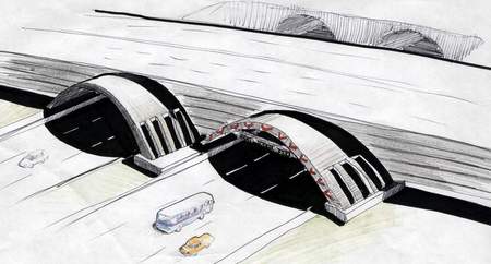 Alternative for Resalat tunnel entrance